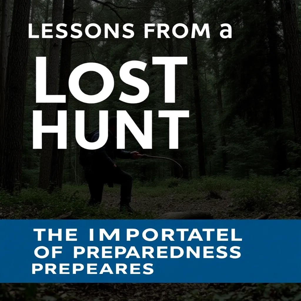 LESSONS FROM A LOST HUNTER: THE IMPORTANCE OF PREPAREDNESS