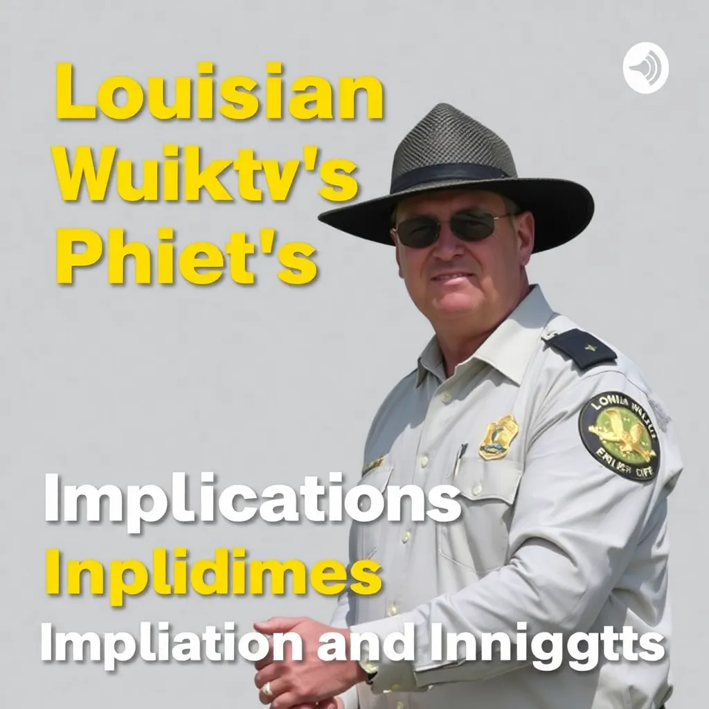 LOUISIANA WILDLIFE CHIEF'S GUILTY PLEA: IMPLICATIONS AND INSIGHTS