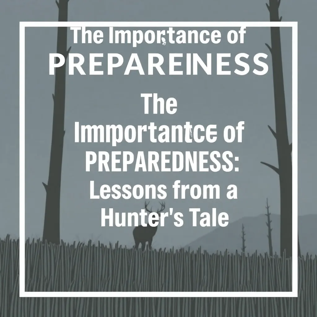 THE IMPORTANCE OF PREPAREDNESS: LESSONS FROM A HUNTER'S TALE