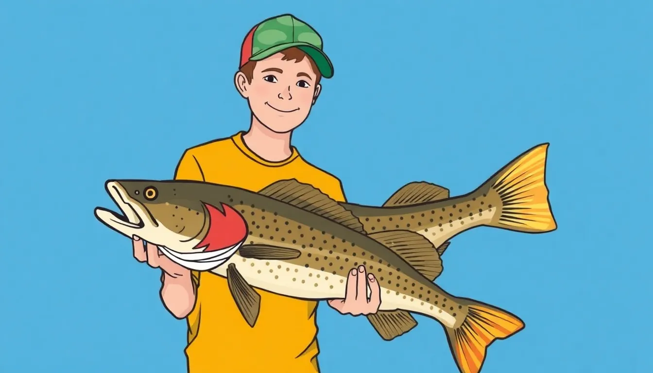 YOUNG ANGLER'S NEAR-RECORD CATFISH CATCH AT LAKE TYLER