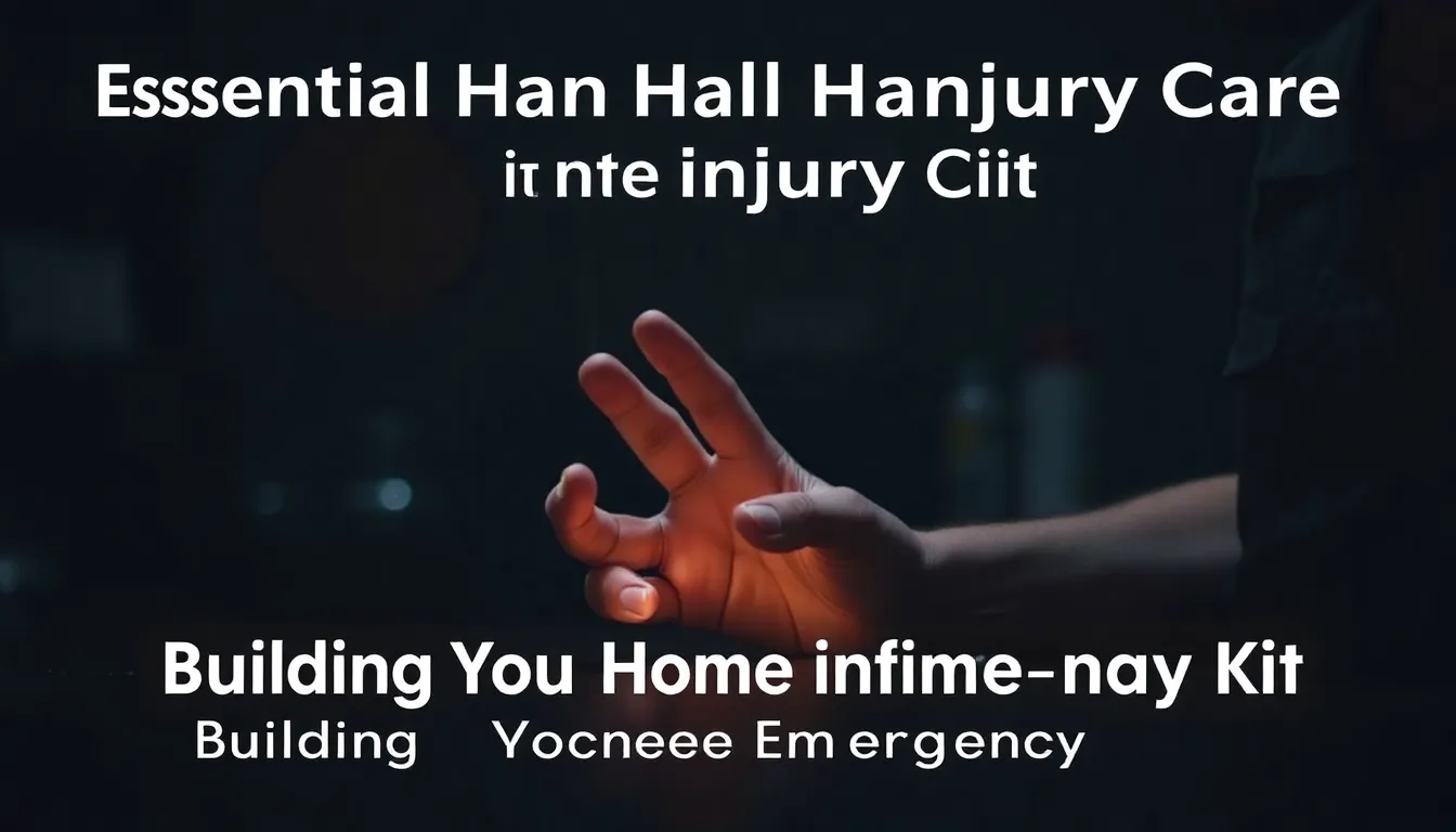 ESSENTIAL HAND INJURY CARE: BUILDING YOUR HOME EMERGENCY KIT