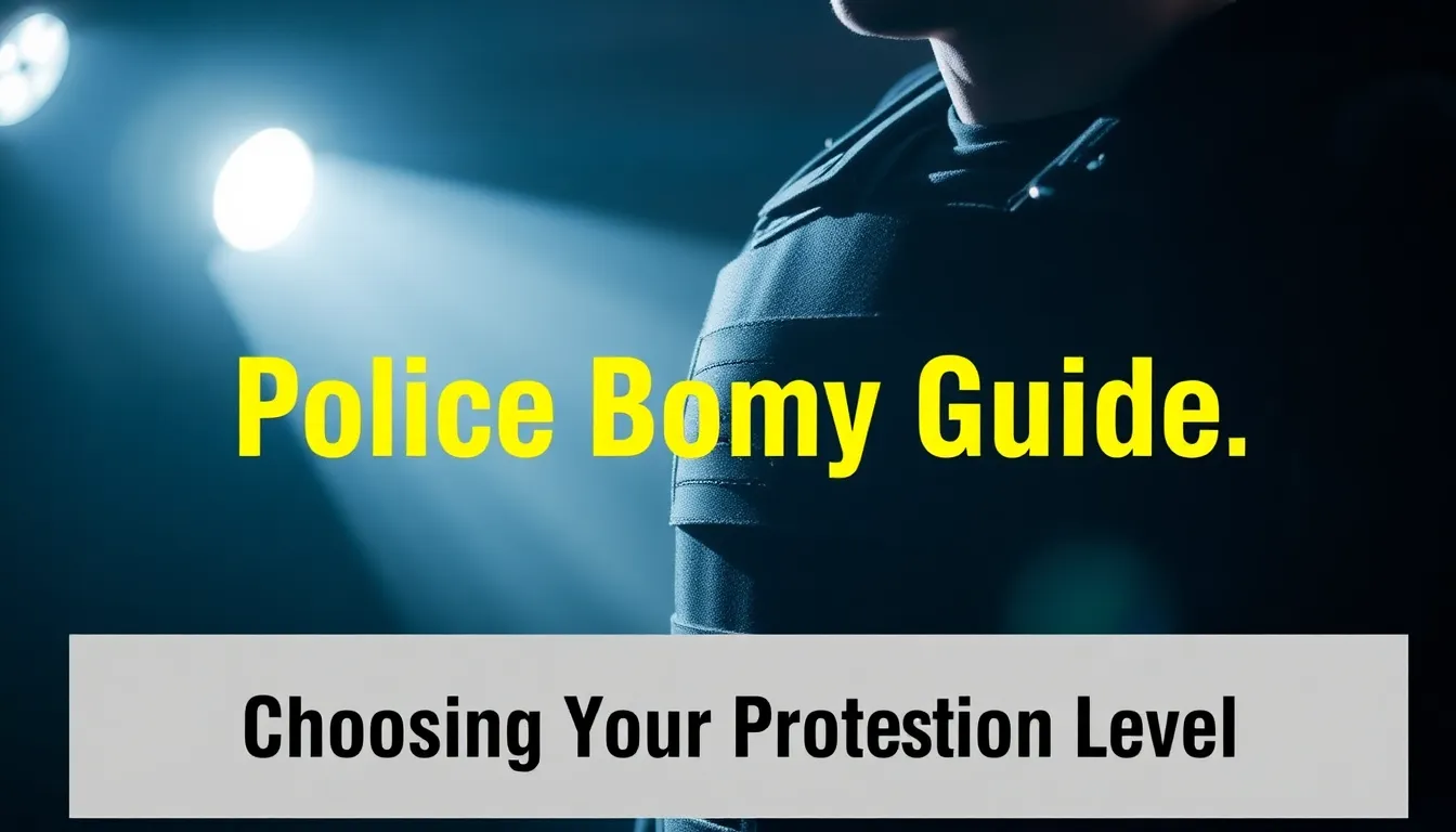 POLICE BODY ARMOR GUIDE: CHOOSING THE RIGHT PROTECTION LEVEL