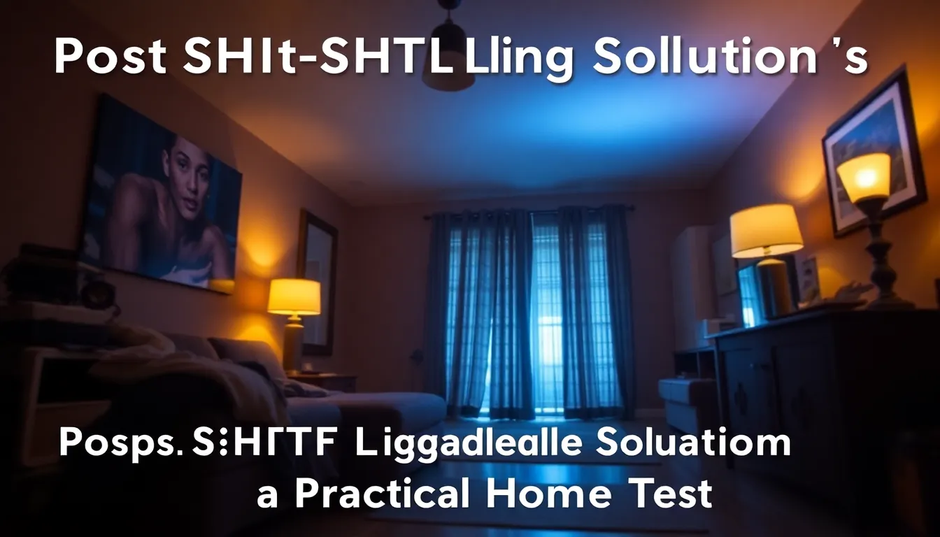 POST-SHTF LIGHTING SOLUTIONS: A PRACTICAL HOME TEST